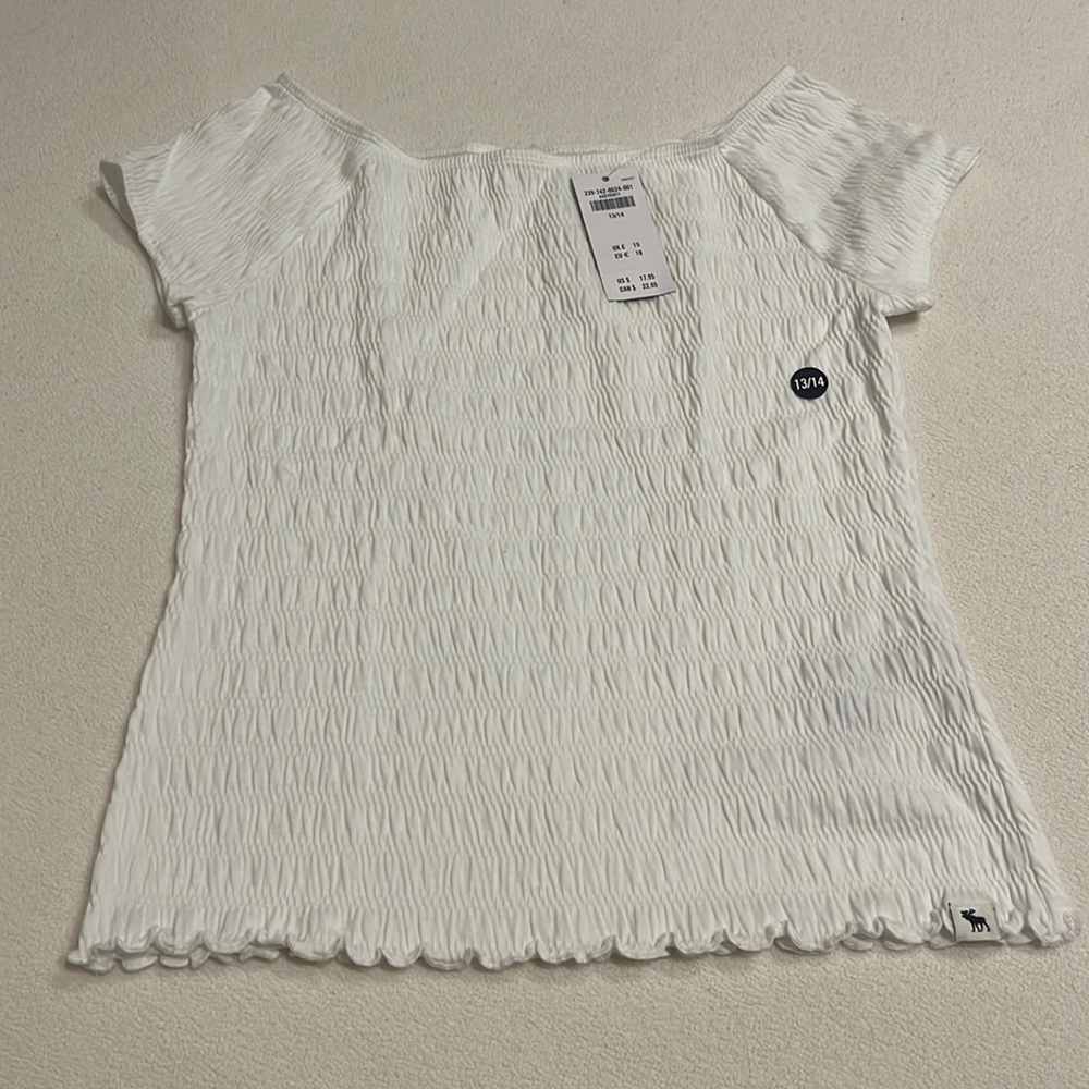 Abercrombie girls 13/14 scrunchie top